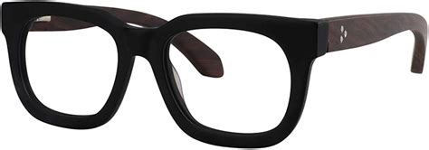 Zeelool Rectangle Blue Light Blocking Glasses For Men Retro Thick Wood Arm Sam Fp0432 01 Black