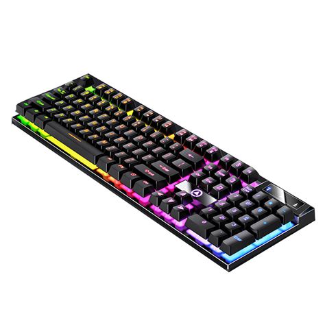 Venda K500 Teclado fio de 104 teclas Mecânico Feel Colorful Teclas