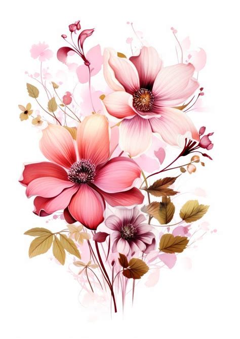 Pin By Jucileide Maia On Kits Digitais Flower Prints Art Botanical