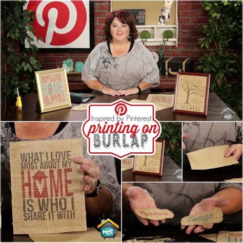 Allred Design Blog Inspired By Pinterest Printing On Burlap