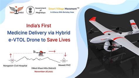 Indias First Hybrid E Vtol Drone Delivery To Transport Life Saving