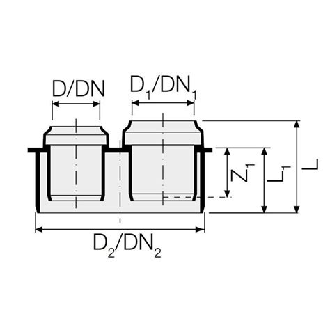 Riduzione Doppio Ad Innesto In PP Valsir PP3 D40 32 110mm VS0525001