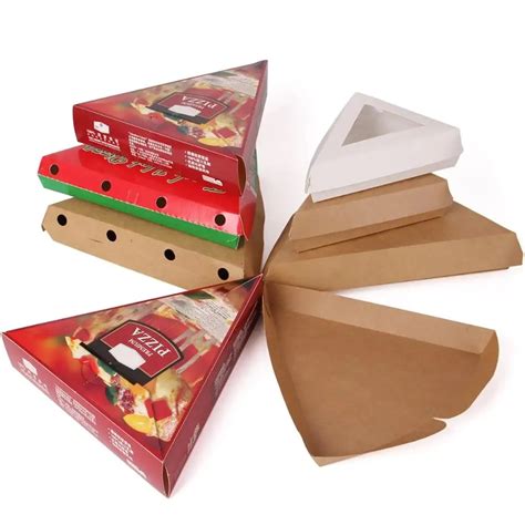 Paper Pizza Slice Box With Customer Printing Pizza Slice Box Triangle