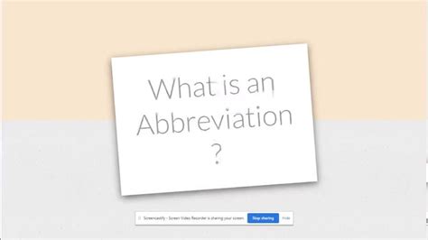 Intro To Abbreviations For Second Grade Abbreviations Intro Second Grade