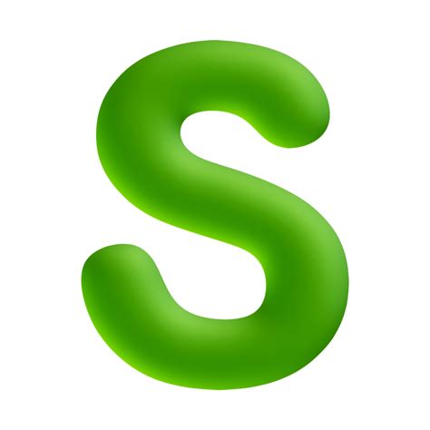 Download Alphabet Letter S Green 3d Render For Free Lettering