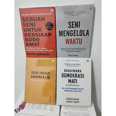 Jual Paket Buku Seni Bersikap Bodoamat Minimalis Seni Mengelola