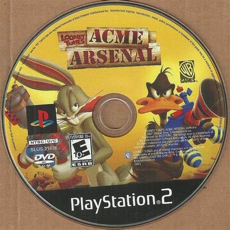 Looney Tunes Acme Arsenal Playstation Game Disc Ps Ps Ntsc U C New