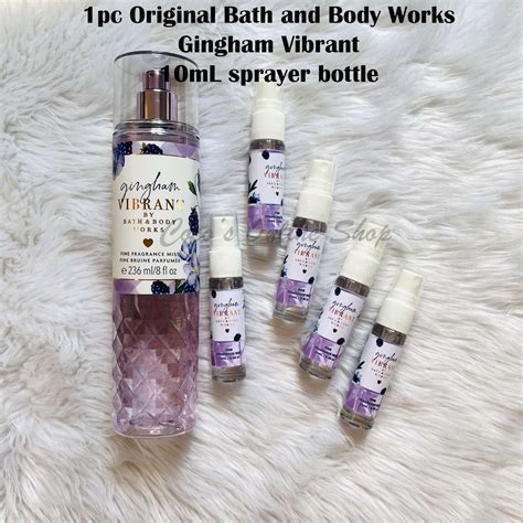 1pc Original 10mL BBW GINGHAM VIBRANT Fragrance Mist Sampler Size