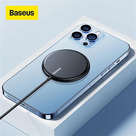 Baseus 15w Carregador Sem Fio Magnético Para Iphone 13 12 Carregador De