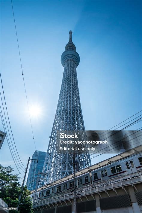 Tokyo Sky Tree And Blue Sky Tokyo Sky Tree Is One Of The Famous