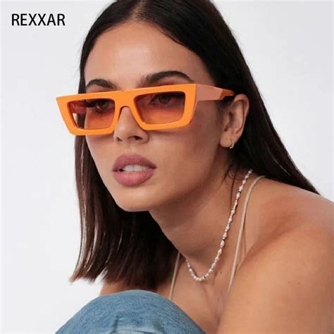 Fashion Small Frame Square Sunglasses Women Brand Designer Men Retro