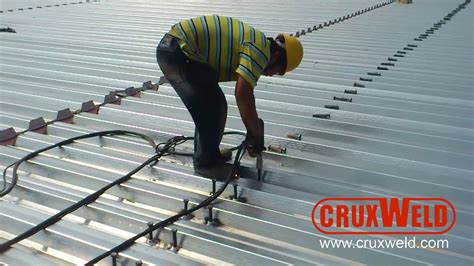 Shear Stud Welding To Metal Decking Youtube