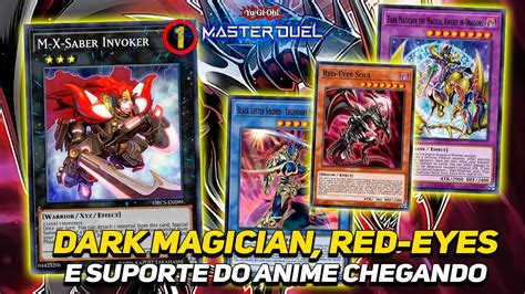 Mago Negro Olhos Vermelhos Muitos Suportes De Anime No Master Duel E