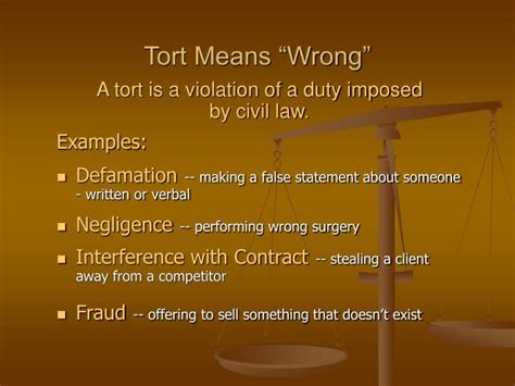 Ppt Business Law I Intentional Torts And Business Torts Powerpoint