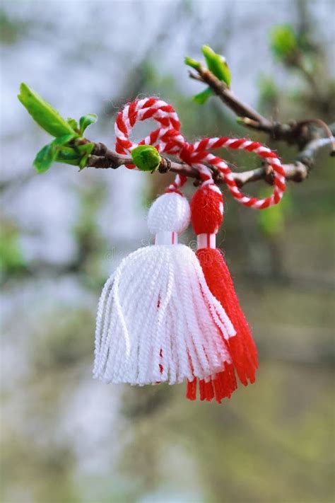 Bulgarian Martenitsa On The Tree Branch Stock Photo Image Of Blossom