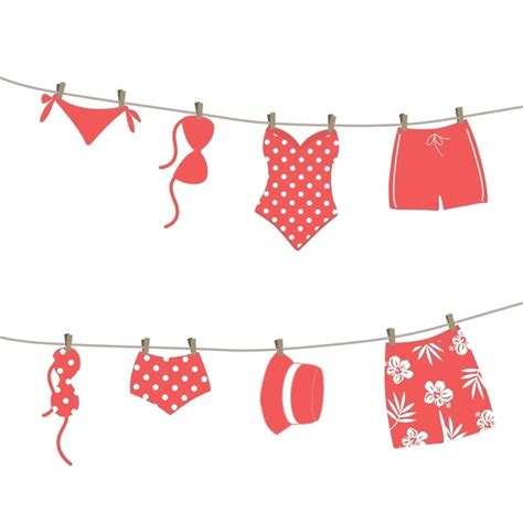 Bikini Hanging Stock Vectors And Vector Art Shutterstock