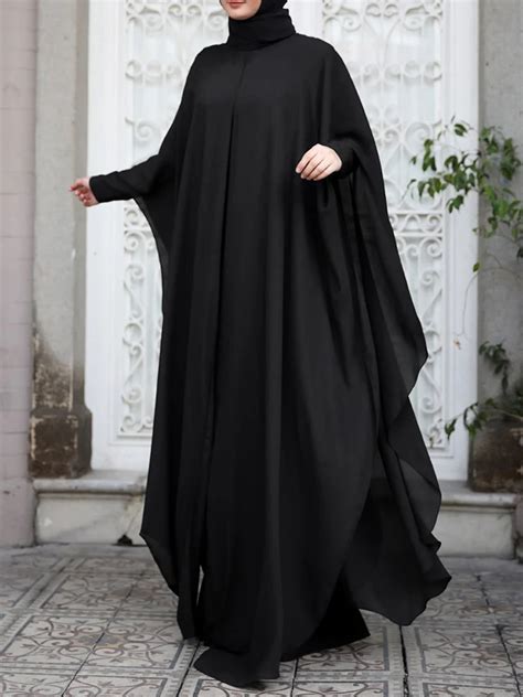 ZANZEA Women Fashion Eid Mubarek Muslim Dresses Robe Abaya Long Sleeve