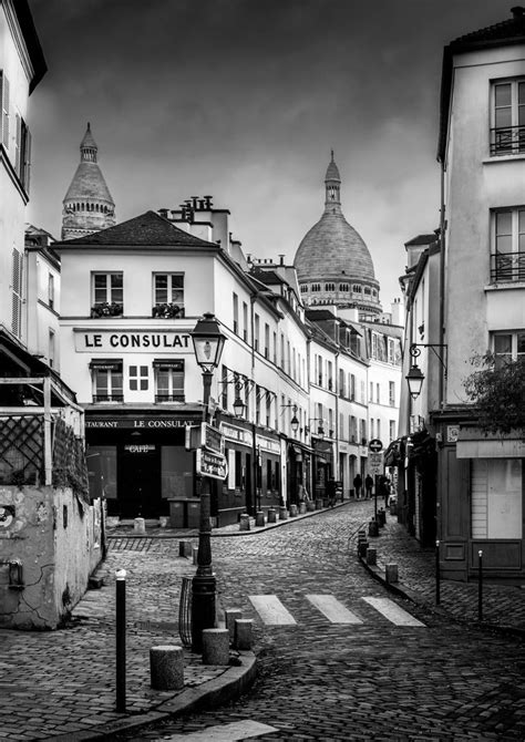 Photo Print Of Paris Montmartre Rue Norvins Old Paris Image Le Consulat