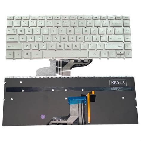 Keyboard For HP Spectre X360 13 AD 13 AC 15 BL Silver Colour With