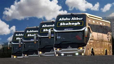 Shohagh Scania K360 High Deck Legacy SR2 XHD Laksana Made Bus Is On Run