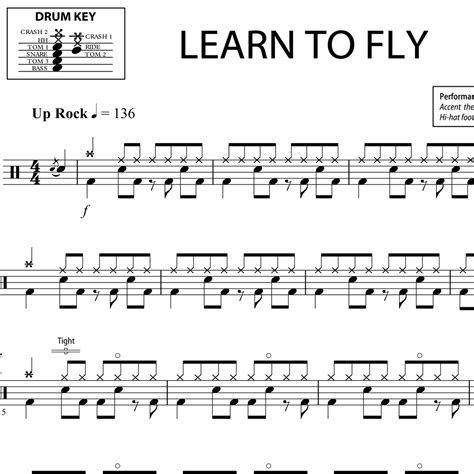 Learn To Fly - Foo Fighters - Drum Sheet Music | OnlineDrummer.com