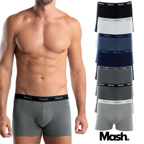 Kit Cuecas Lisa Mash B Sica Boxer Box Algod O Cotton Masculina Homem