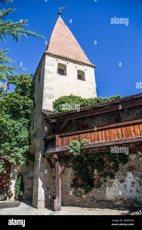 Climbing Plants On The Ancient Building Of The Abbey Of Novacella In