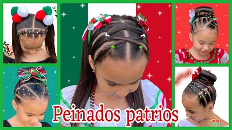 5 Ideas De Peinados Para Fiestas Patrias 🇲🇽 Peinados Patrios Bonitos 💚🤍