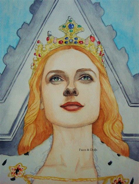 Rebecca Ferguson As Elizabeth Woodville In The White Queen Watercolor