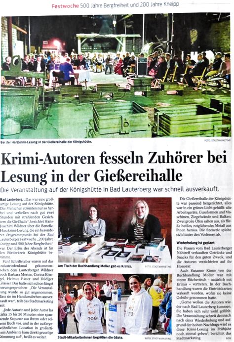 Pressearchiv Industriedenkmal K Nigsh Tte Bad Lauterberg Im Harz