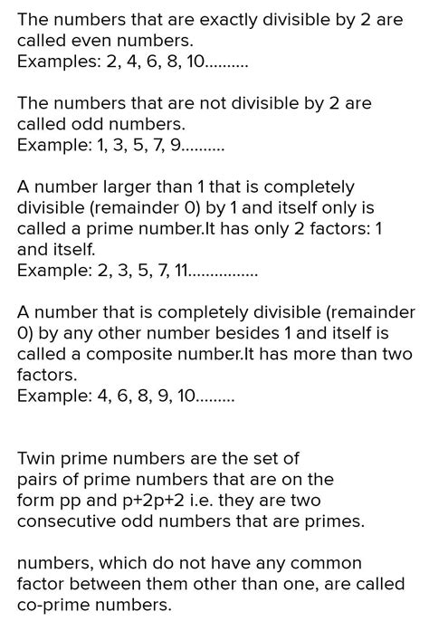 Prime Numbers Definition