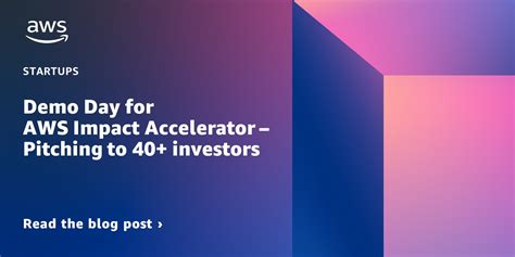 Aws Impact Accelerator Aws Startups Blog