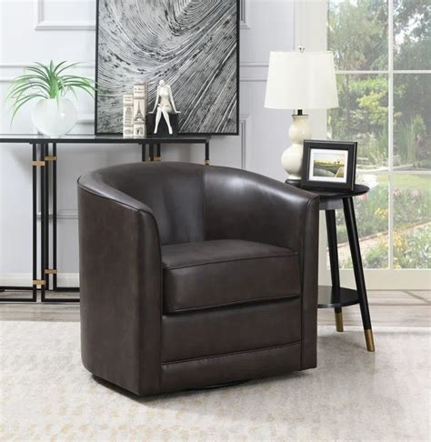 5 Sophisticated And Small Leather Swivel Chairs To Upgrade Your Living ...