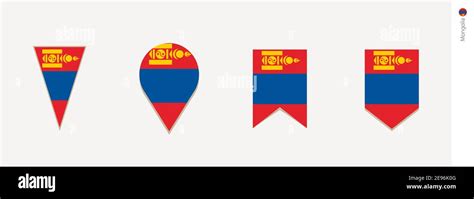 Mongolia flag in vertical design, vector illustration Stock Vector ...