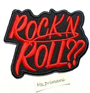 Embroidered Rock N Roll Music Patch Iron Sew On Jeans Shirt Clothes