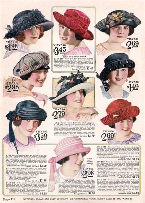 Womens 1920s Hats 1922 1920s Outfits Vintage Outfits Hut 1920s