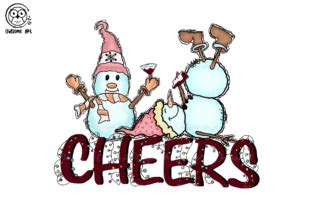 Tipsy Snowman Wine Cheers Graphic By Owlsome Art Creative Fabrica