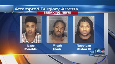 3 Charged For Attempted Burglary Investigation In Hampton Youtube