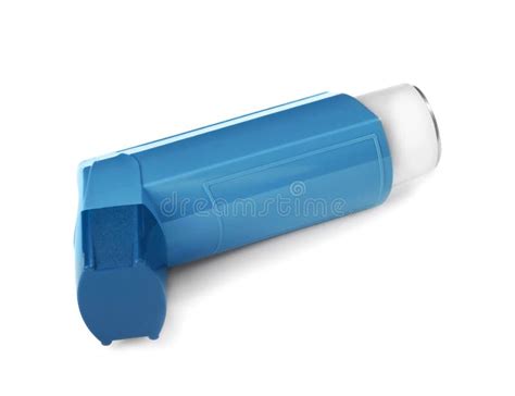 Asthma Inhaler On White Background Stock Photo Image Of Emergency