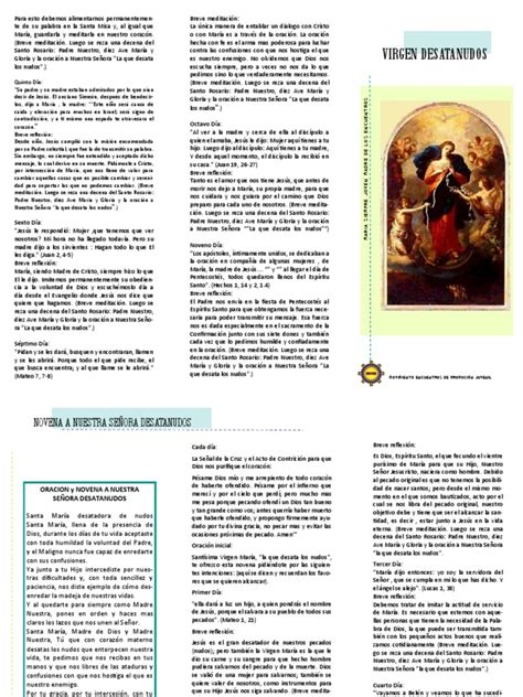 Novena-Virgen-Desatanudos.pdf | María, madre de Jesús | orador del Señor