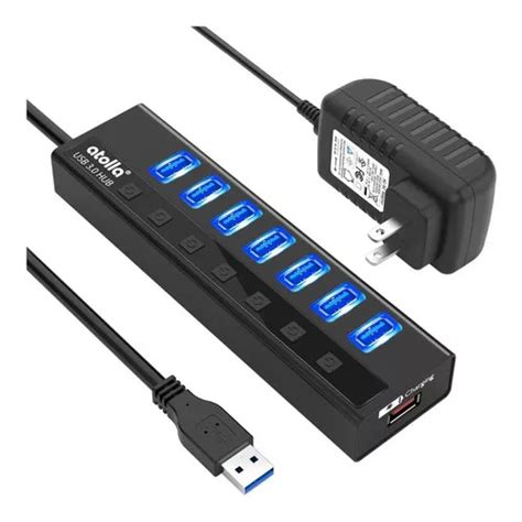 Hub Usb 3 0 Atolla De 8 Puertos 5gbps Con Carga Inteligente MercadoLibre