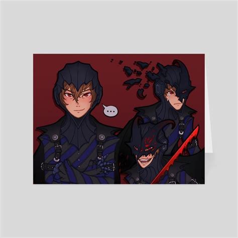 Persona 5 Royal Akechi Black Mask A Card Pack By Lauren 🌱 Inprnt
