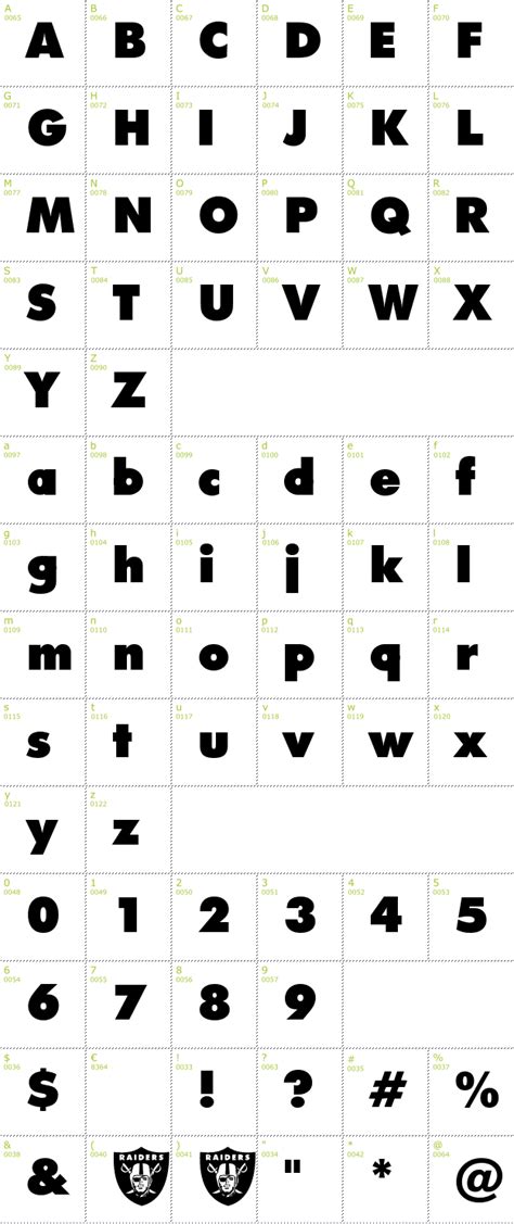 Free Raiders Font Download Infos Ttf Preview And Charmap