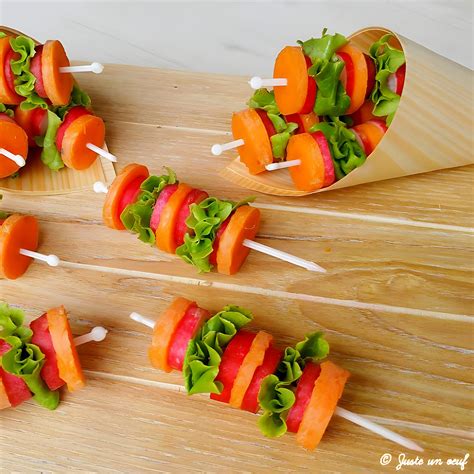 Recette De Brochettes De L Gumes Par Juste Un Oeuf