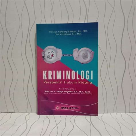 Promo Buku Kriminologi Perspektif Hukum Pidana Diskon 26 Di Seller