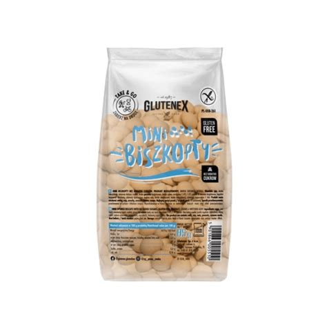 Biszkopty Mini Bezglutenowe Bez Dodatku Cukru 85g Glutenex Sklep