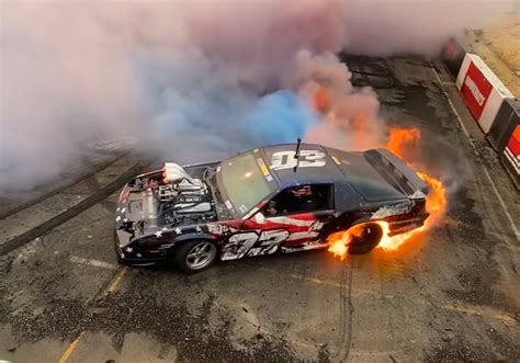 Cleetus Mcfarlands Toast Camaro Sets Skidpad Ablaze At Summernats