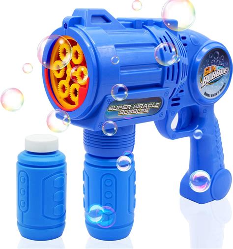 Ultimate Bubble Gun Bubble Blaster Blue Crefun Sb9312