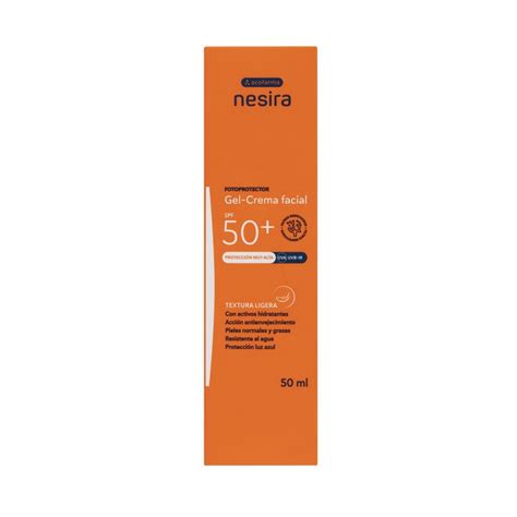 ACOFARMA NESIRA SOLAR SPF 50 GEL CREMA FACIAL TACTO LIGERO 1 ENVASE 50