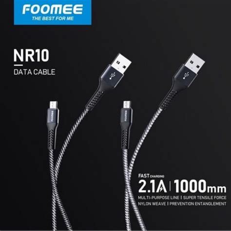 Jual Foomee Kabel Data NR10 Data Cable Micro 2 1A Garansi Original